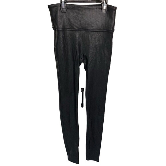 Spanx Faux Leather Leggings‎ Size Small Petite Black - Picture 1 of 3